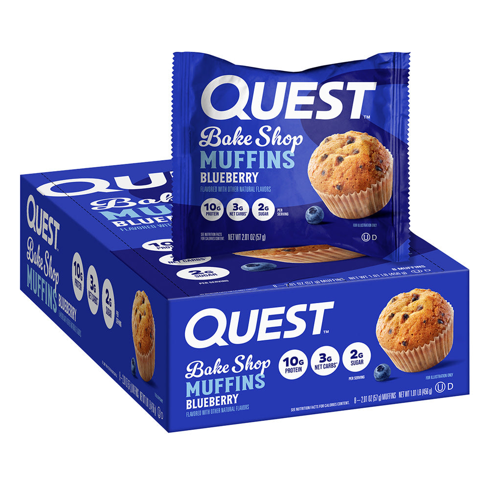 Wholesale Quest Bake Shop Blueberry Muffins 2.01 Oz- Bulk
