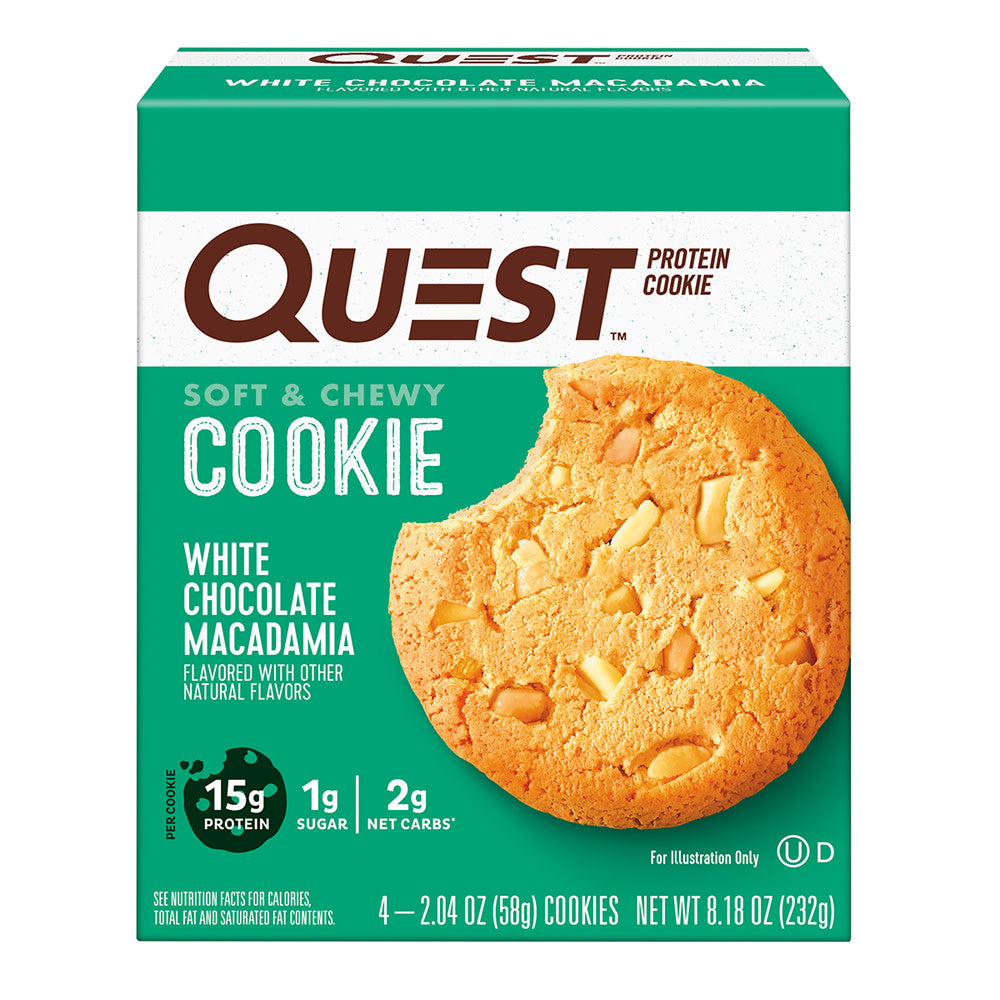 Wholesale Quest Cookie White Chocolate Macadamia 2.04 Oz Box- Bulk