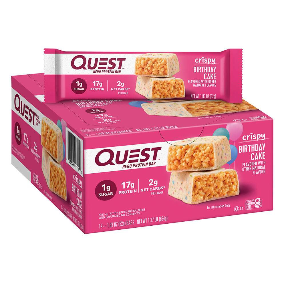 Wholesale Quest Hero Crispy Birthday Cake 1.83 Oz- Bulk