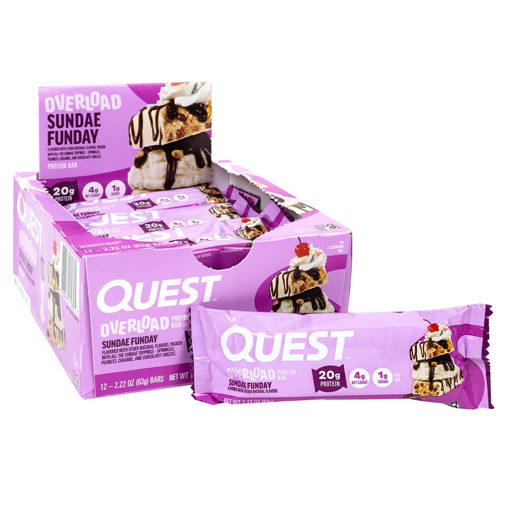 Wholesale Quest Sundae Funday Overload Protein Bar 2.22 Oz- Bulk