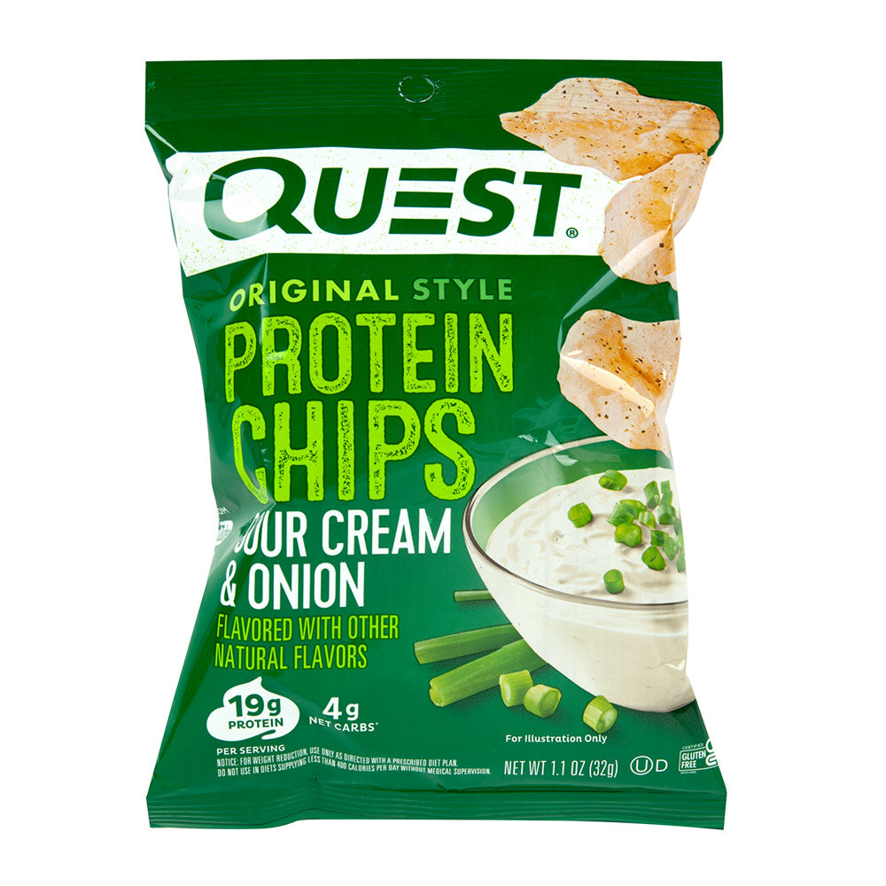 Wholesale Quest Sour Cream & Onion Tortilla Style Protein Chips 1.1 Oz Bag- Bulk