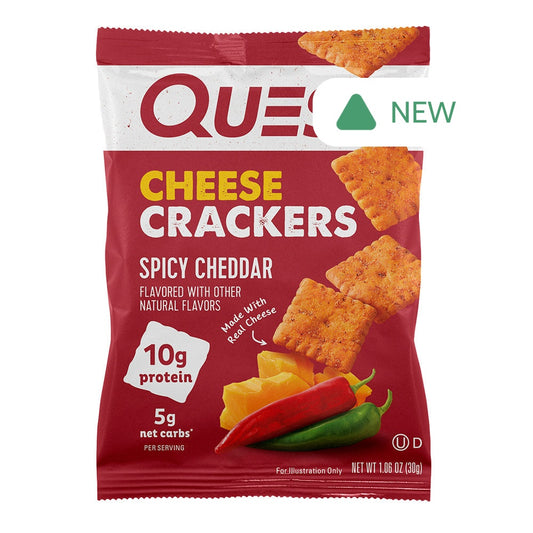 Wholesale Quest Spicy Cheddar Cheese Crackers 1.06 Oz Bag- Bulk