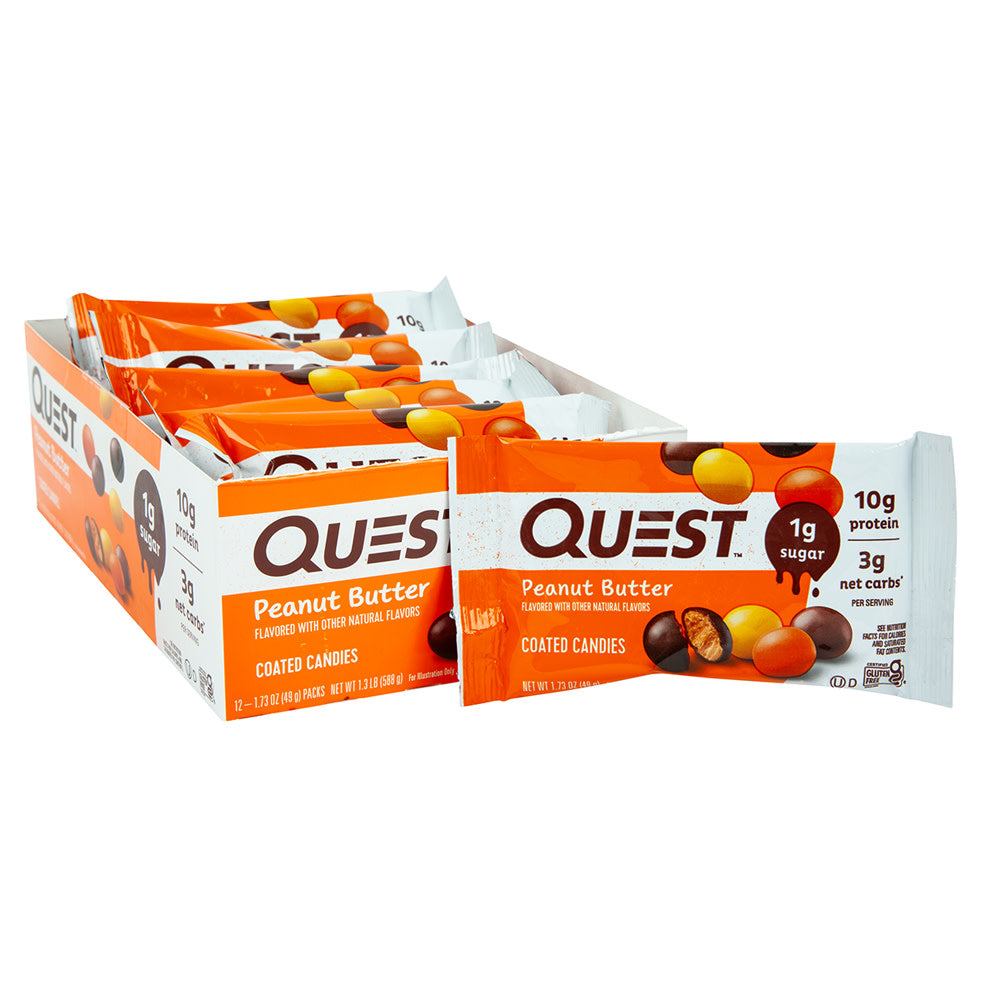 Wholesale Quest Peanut Butter Coated Candies 1.73 Oz Bag- Bulk