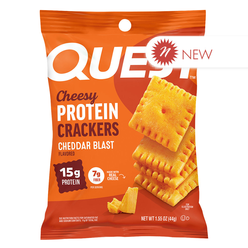 Wholesale Quest - Cheese Crackers Cheddar Blast - 1.55Oz- Bulk