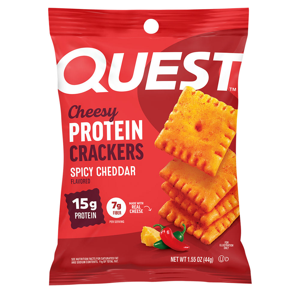 Wholesale Quest - Cheese Crackers Spc Cheddar - 1.55Oz- Bulk