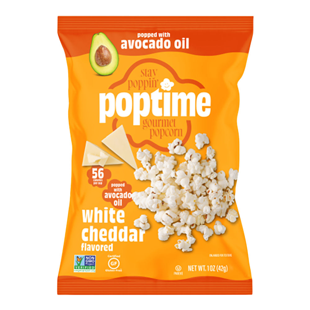 Poptime - Popcorn - White Cheddar - 1Oz