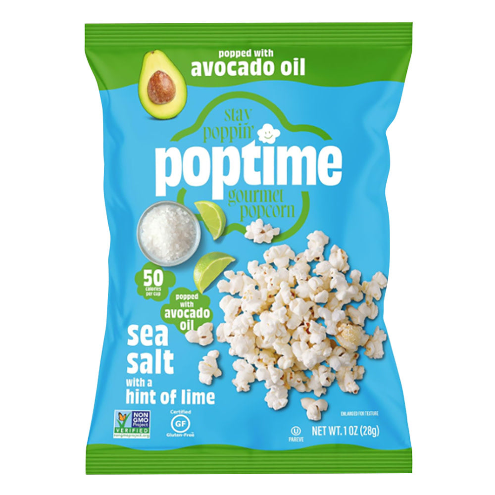 Poptime - Popcorn - Sea Salt With Lime - 1Oz