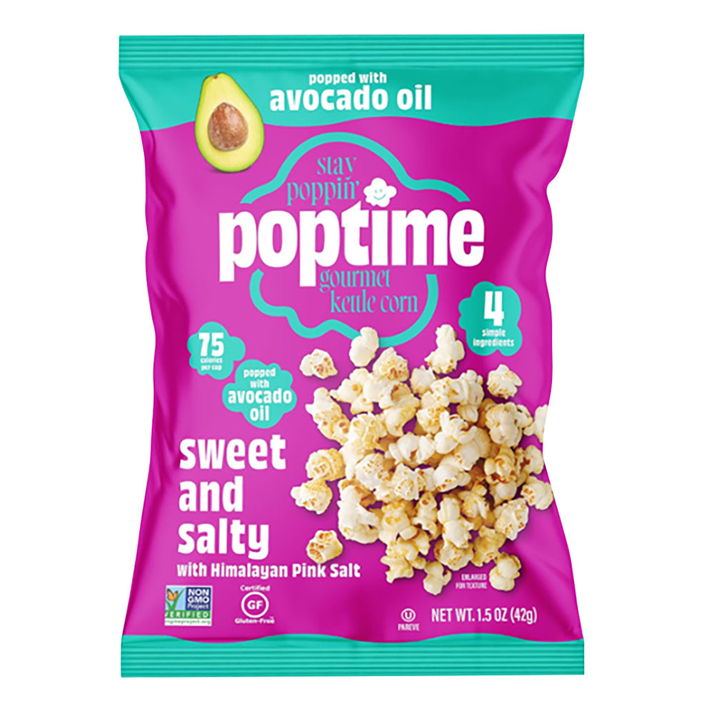 Poptime - Kettle Corn - Sweet &Salty - 1.5Oz