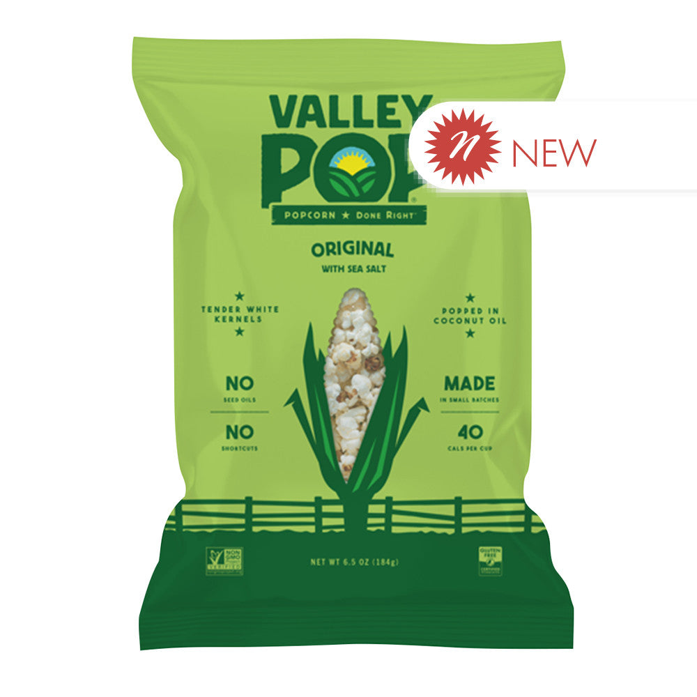 Wholesale Valley Pop - Original Sea Salt Popcorn - 6.5Oz - Pk6- Bulk