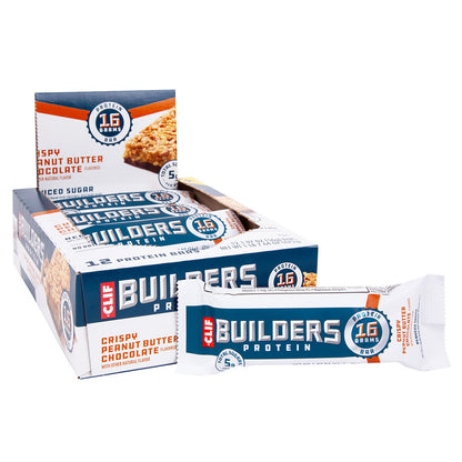 Wholesale Clif Bar Crispy Peanut Butter Chocolate Builders 1.27 Oz- Bulk