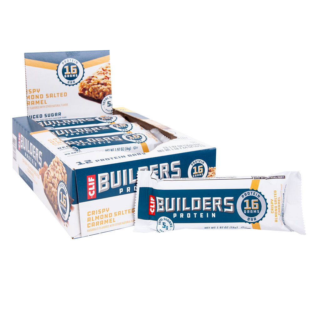 Wholesale Clif Bar Crispy Almond Caramel Builders 1.97 Oz- Bulk