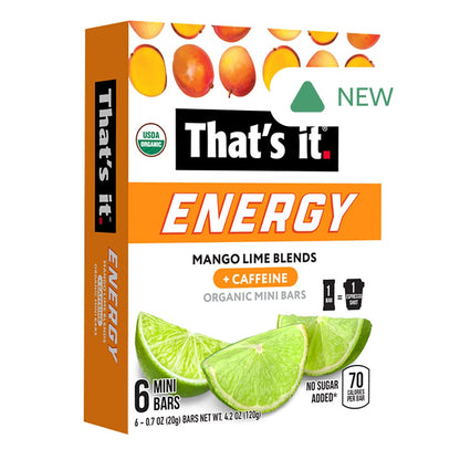 Wholesale That'S It Energy Mango Lime Blends Mini Bars 4.2 Oz Box- Bulk