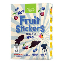 Wholesale Peaceful Fruits Sour Cherry And Blueberry Space Fruit Stickers 10 Count 2.5 Oz Box- Bulk
