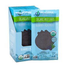 Wholesale Peaceful Fruits Blueberry And Acai Drizzle Organic Fruit Strips 0.35 Oz- Bulk