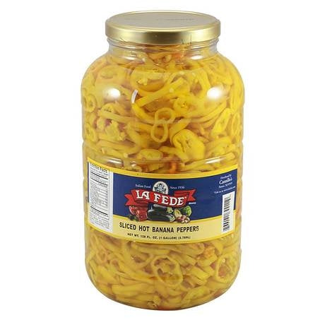Wholesale Indigo Case Sliced Hot Banana Peppers- Bulk