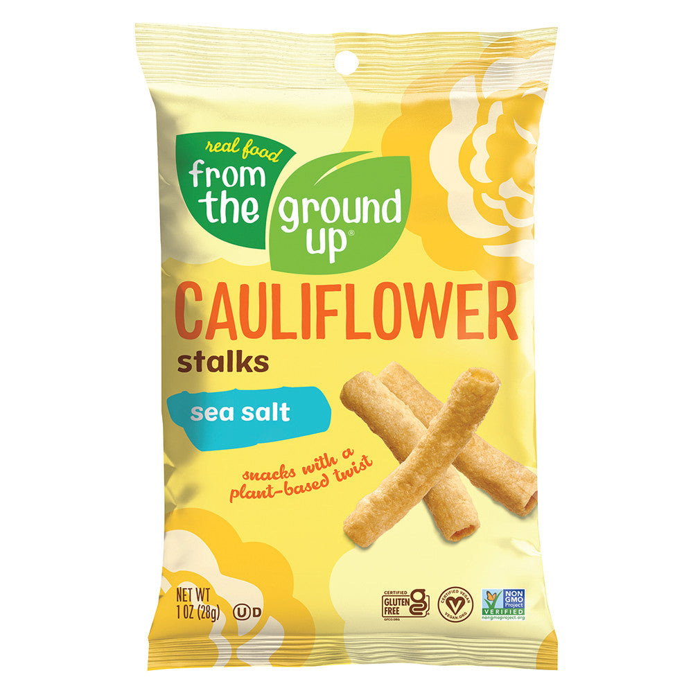 Wholesale From The Ground Up Cauliflower Stalks Sea Salt 1.5 Oz Bag- Bulk