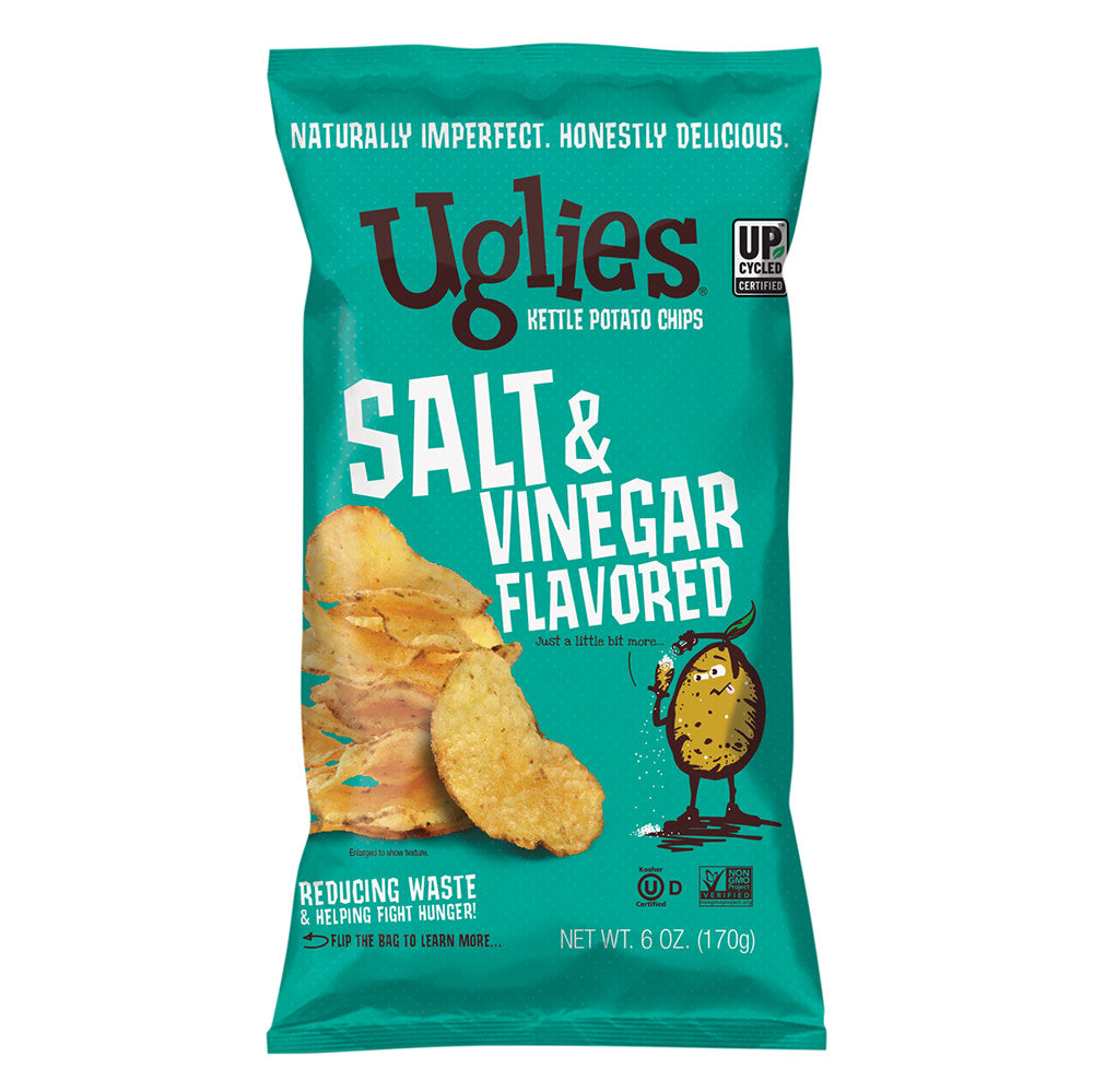Wholesale Uglies Salt & Vinegar Kettle Potato Chips 6 Oz Bag- Bulk