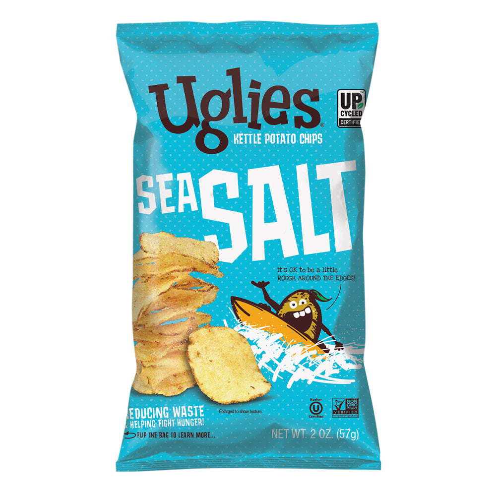 Wholesale Uglies Sea Salt Kettle Potato Chips 2 Oz Bag- Bulk
