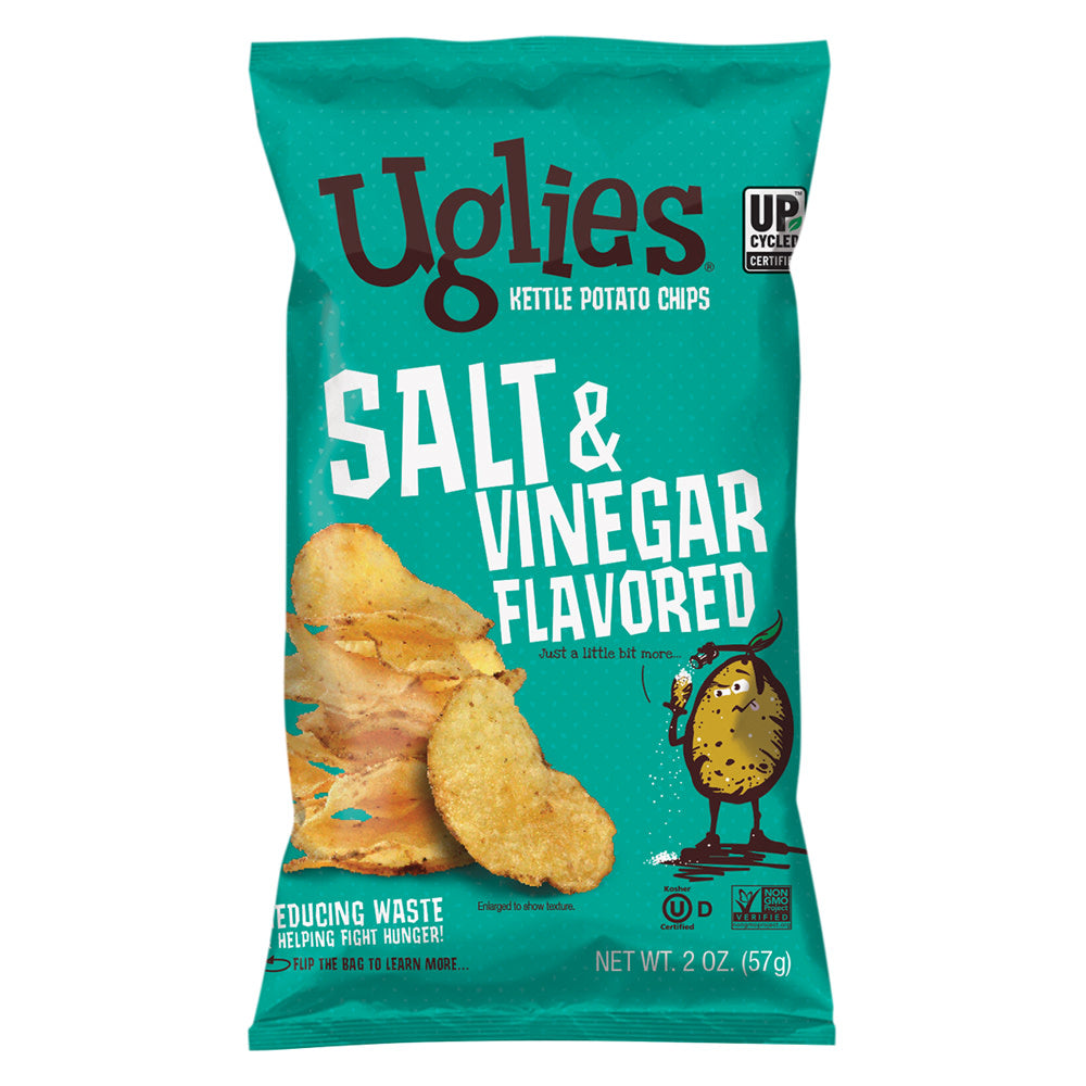 Wholesale Uglies Salt & Vinegar Kettle Potato Chips 2 Oz Bag- Bulk