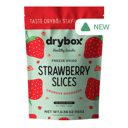 Wholesale Drybox Freeze Dried Strawberry Chips 0.5 Oz Bag- Bulk