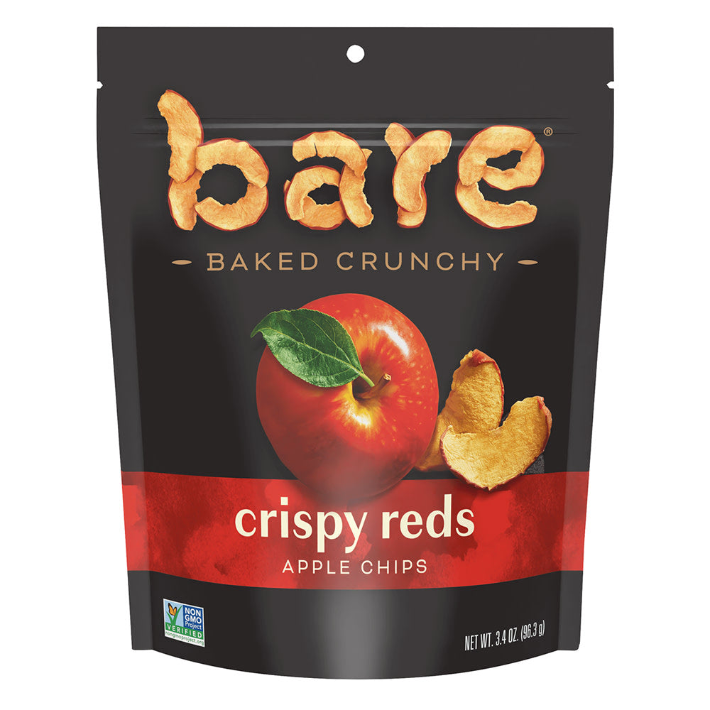 Wholesale Bare Crispy Reds Apple Chips 3.4 Oz Pouch- Bulk