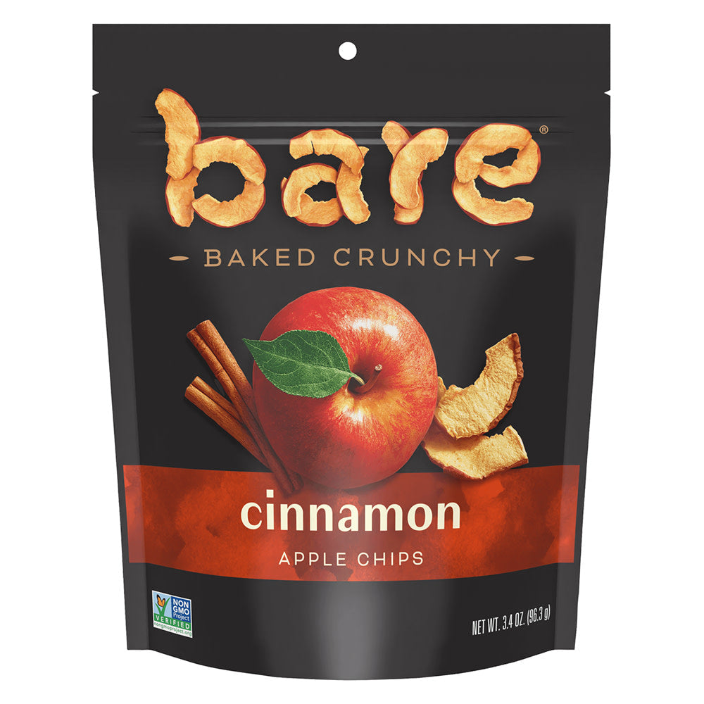 Wholesale Bare Cinnamon Apple Chips 3.4 Oz Pouch- Bulk