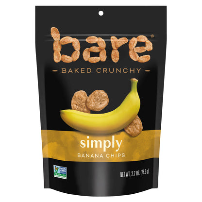 Wholesale Bare Simply Banana Chips 2.7 Oz Pouch- Bulk