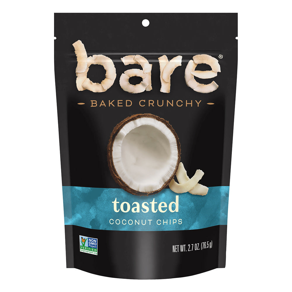 Wholesale Bare Toasted Coconut Chips 2.7 Oz Pouch- Bulk