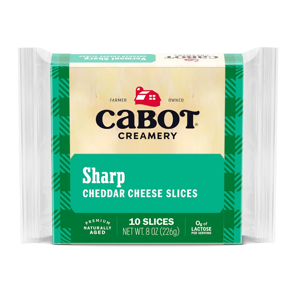Wholesale Cabot Sharp White Ched. Slices- Bulk