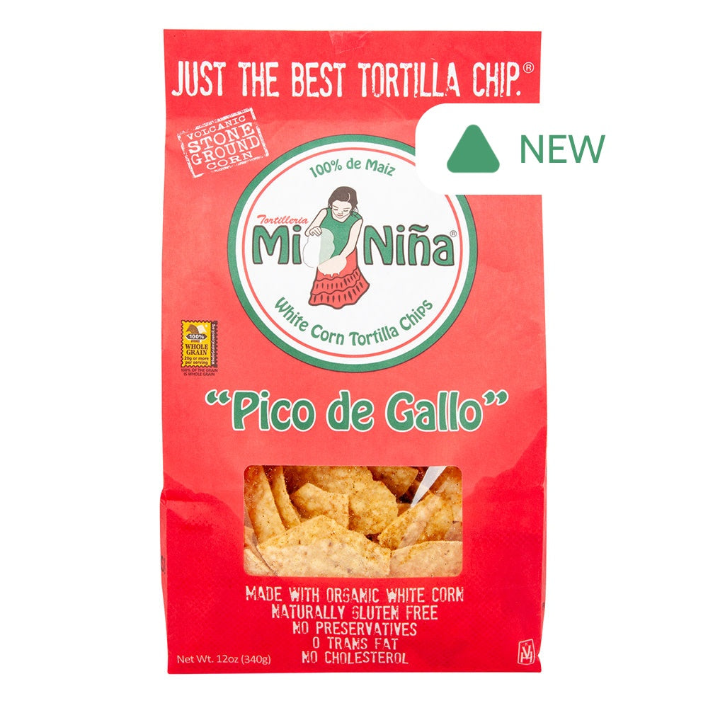 Mi Nina Pico De Gallo Tortilla Chips 12 Oz Bag
