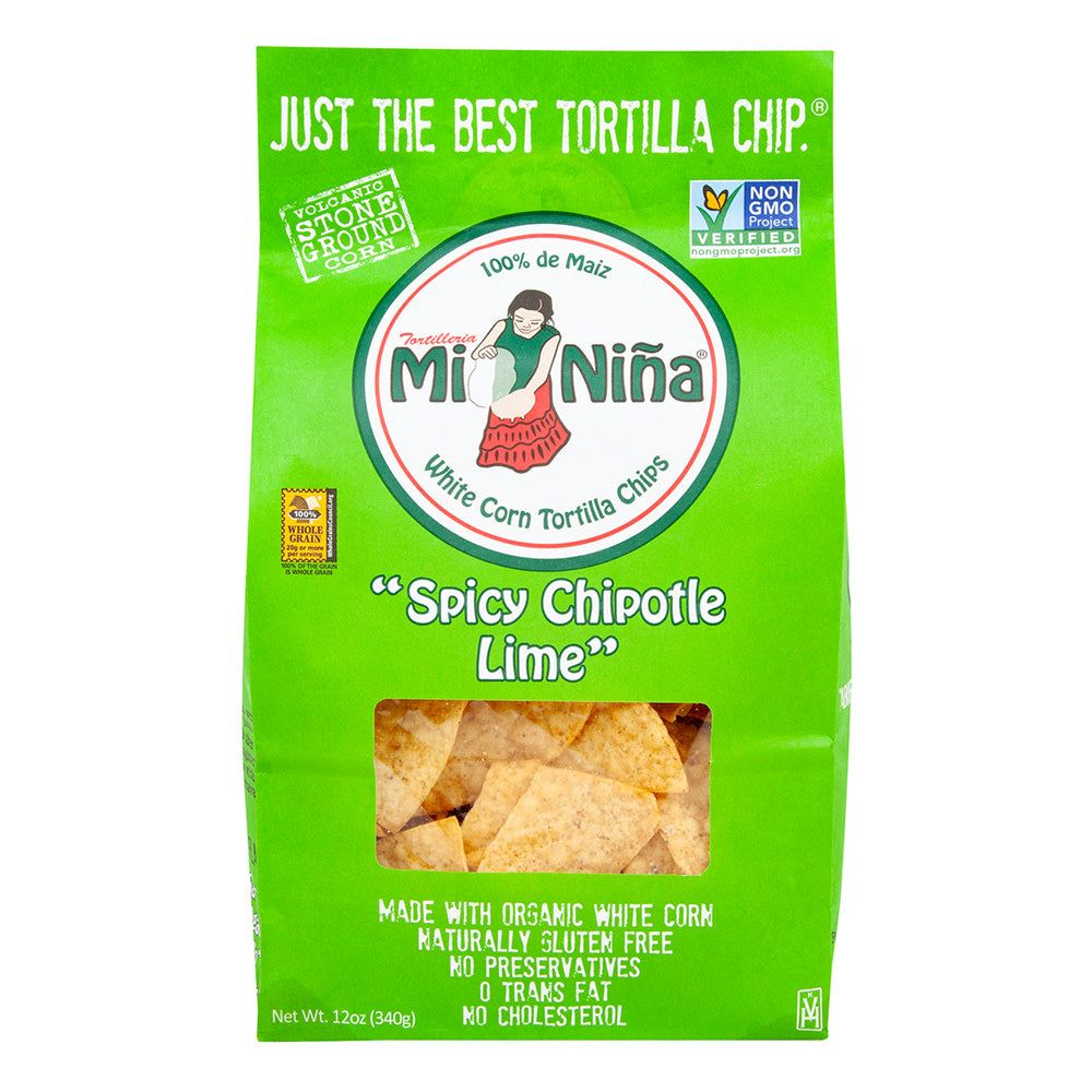 Wholesale Mi Nina Spicy Chipotle Lime Tortilla Chips 12 Oz Bag- Bulk