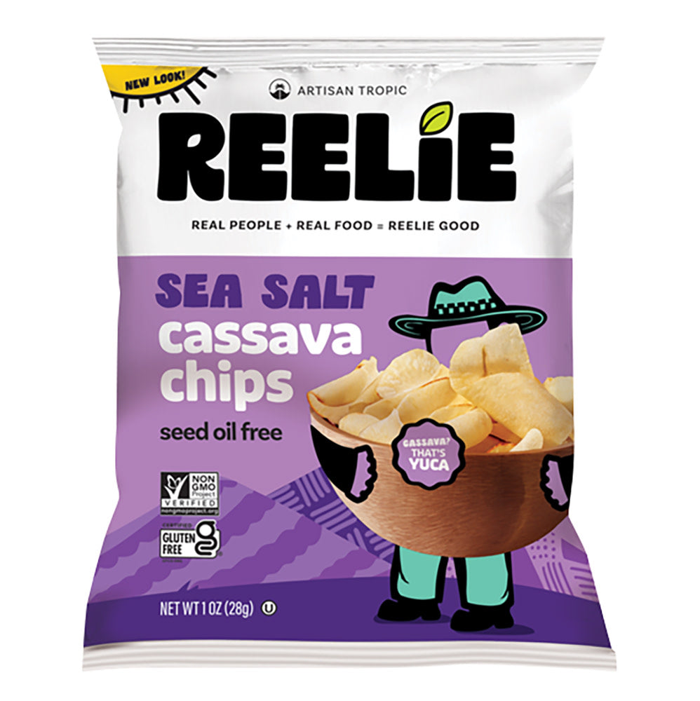 Wholesale Artisan Tropic Reelie - Sea Salt Cassava Strips - 1Oz- Bulk