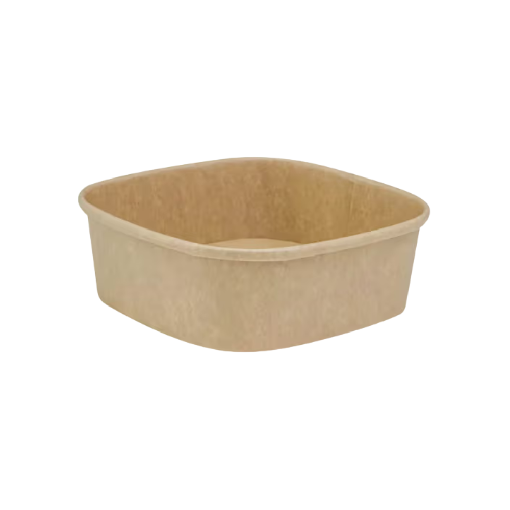 Wholesale Sabert Case 12Oz Square Kraft Bowl- Bulk