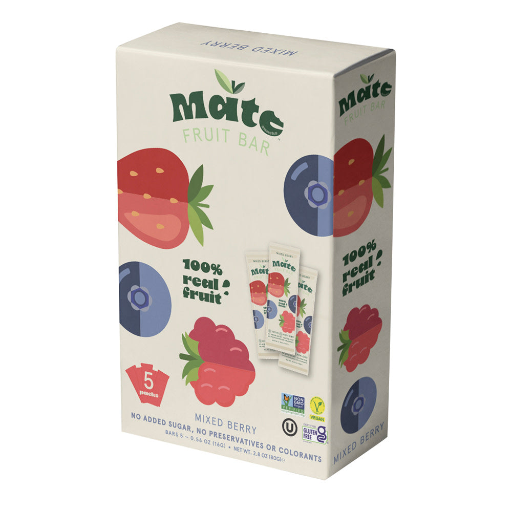 Wholesale Mate Fruit Bar - Mixed Berry(5Ct) - 2.8Oz- Bulk