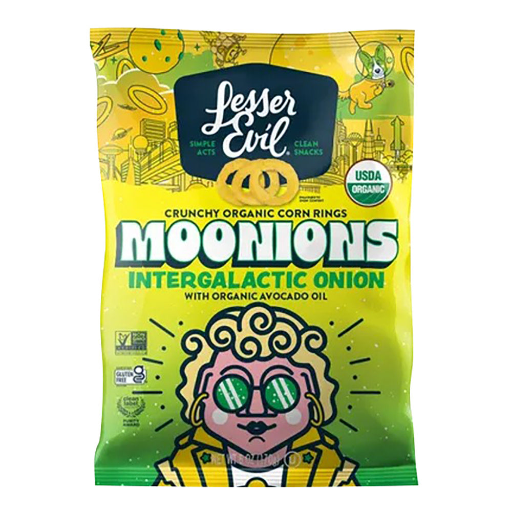 Wholesale Lesser Evil Moonions Intergalactic Onion 6 Oz Bag- Bulk