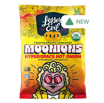 Wholesale Lesser Evil Hot Onion Moonions Hyperspace 6 Oz Bag- Bulk