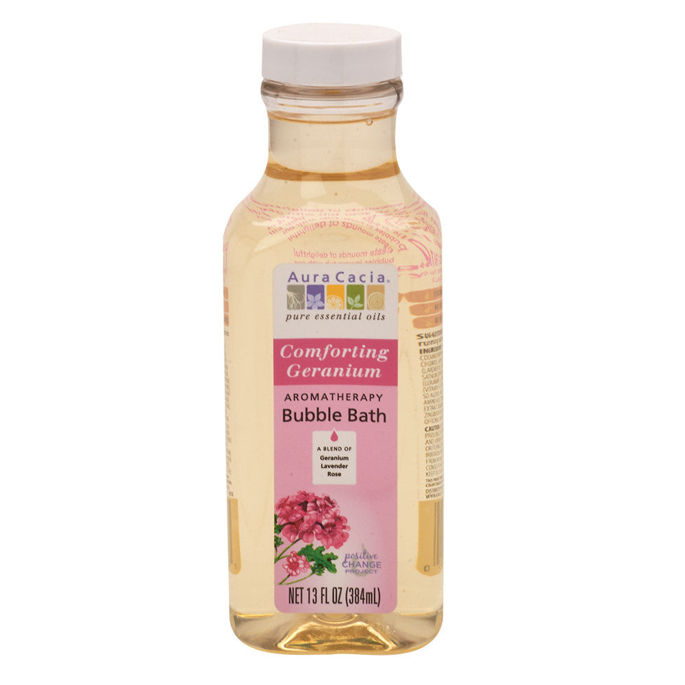 Wholesale Aura Cacia Comforting Geranium Bubble Bath 13 Oz Bottle- Bulk