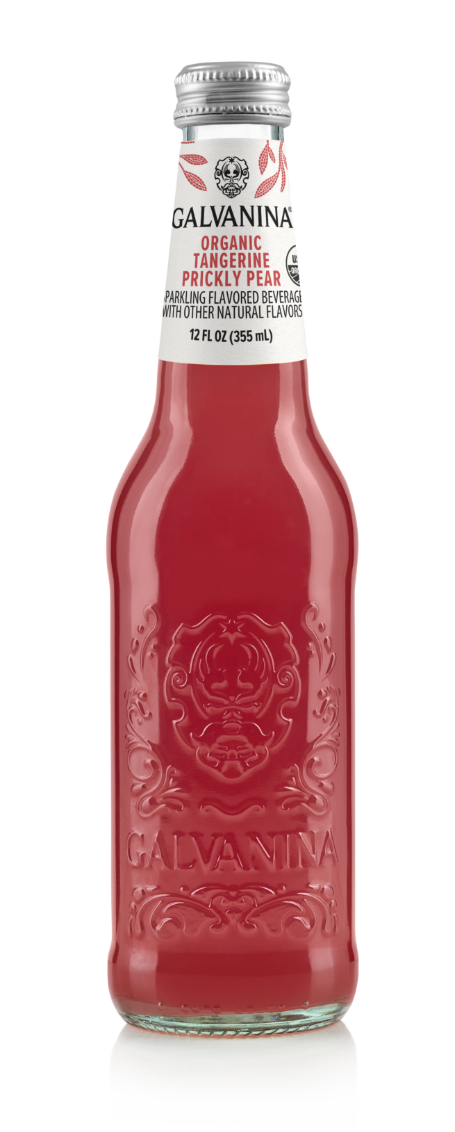 Wholesale Organic Tangerine & Prickly Pear Soda Soda Galvanina 355 ML- Bulk