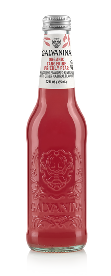 Wholesale Organic Tangerine & Prickly Pear Soda Soda Galvanina 355 ML- Bulk