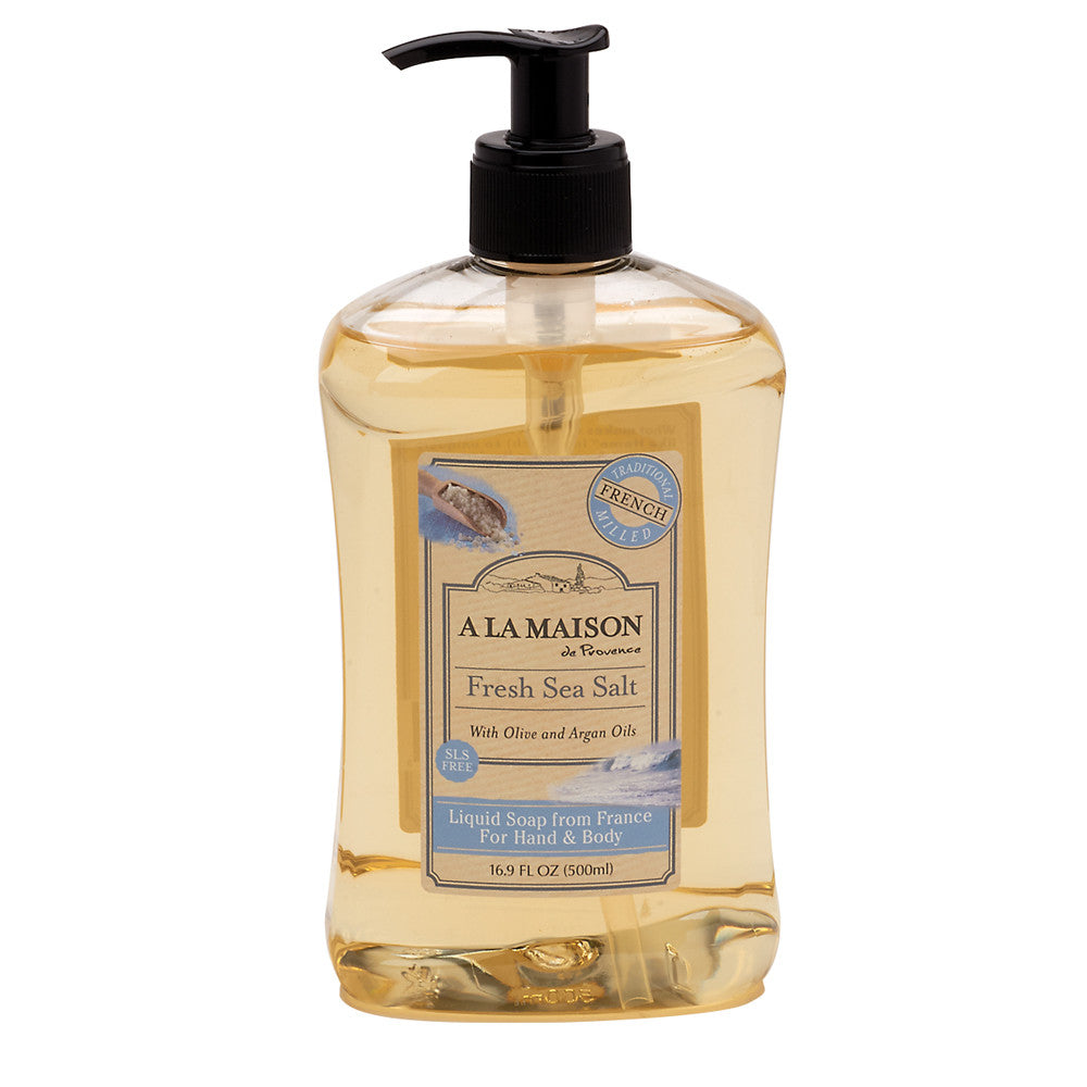 Wholesale A La Maison Fresh Sea Salt Liquid Soap 16.9 Oz Pump Bottle- Bulk
