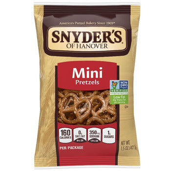 Wholesale Snyders Lance Pretzel Minis Snyders 1.5oz- Bulk