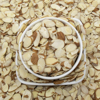 Wholesale Bazzini Nuts Natural Skin-on Unsalted Sliced Almonds 3lb- Bulk