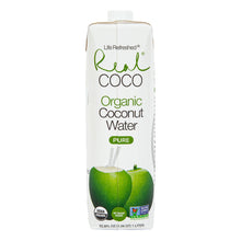 Wholesale Real Coco Organic Coconut Water 33.8 Oz Tetra Pack- Bulk
