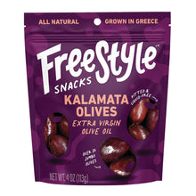 Wholesale Freestyle Snacks Kalamata Olives With Evoo 4 Oz Pouch- Bulk