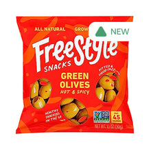 Wholesale Freestyle Snacks Hot & Spicy Green Olive 1.1 Oz Bag- Bulk