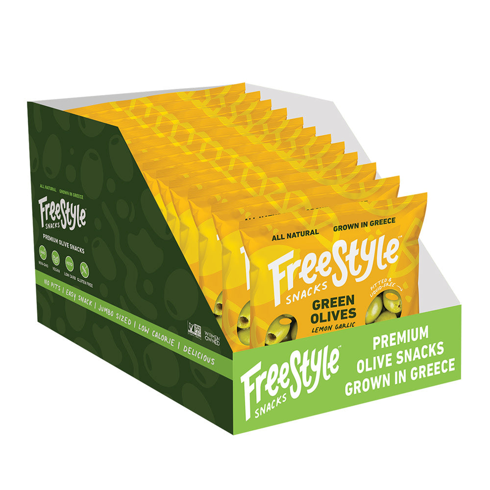 Wholesale Freestyle - Green Olive Lmn Garlic - 1.1Oz- Bulk