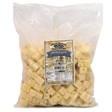 Wholesale BoxNCase Each Pepper Jack Cheese Cubes- Bulk