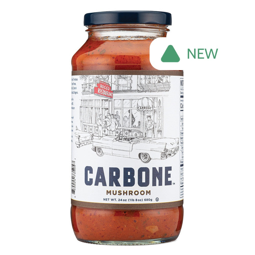 Wholesale Carbone Mushroom Marinara Pasta Sauce 24 Oz Jar- Bulk