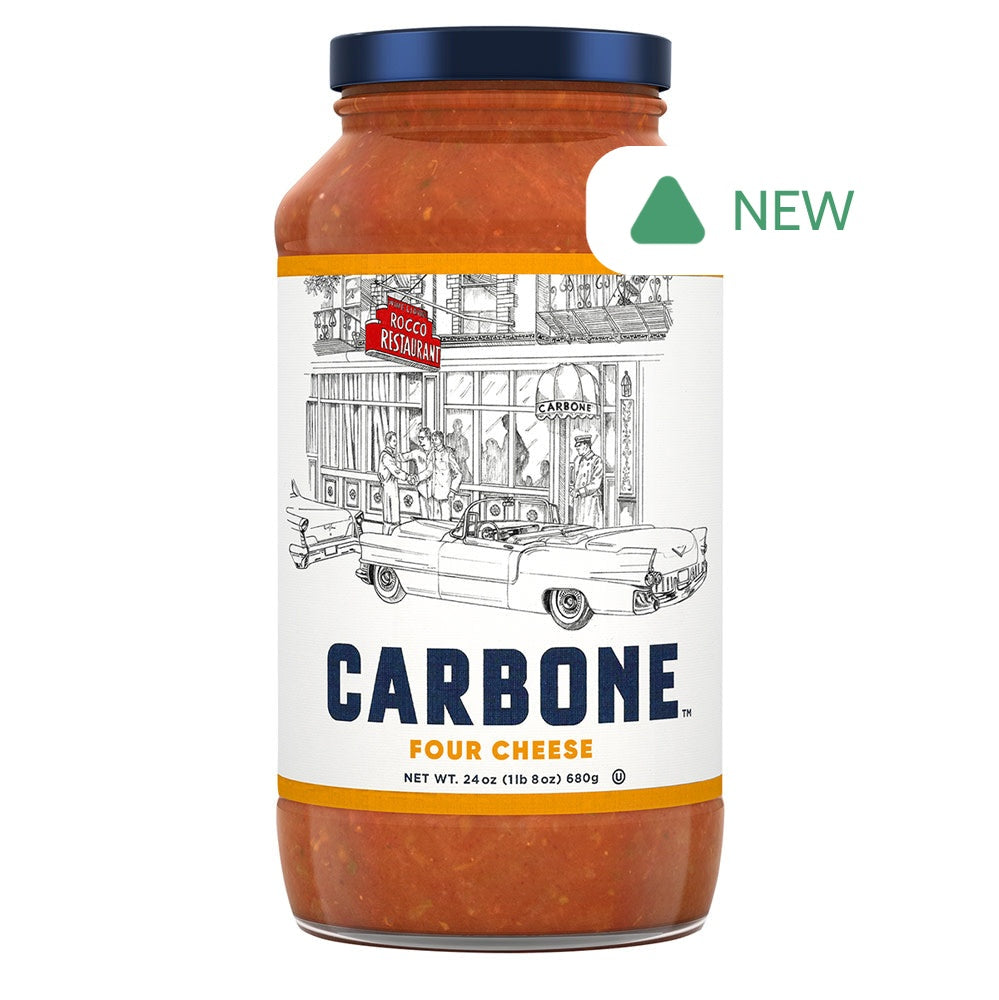Wholesale Carbone Four Cheese Pasta Sauce 24 Oz Jar- Bulk