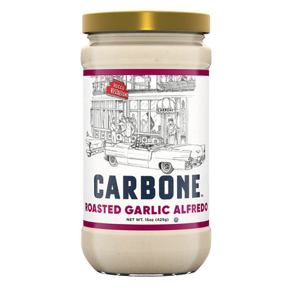 Wholesale Carbone Roasted Garlic Alfredo Sauce 15 Oz Jar- Bulk